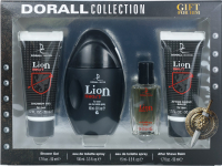 Парфюмерный набор Dorall Collection Lion Heart Парфюм 100мл+10мл+Лосьон 50мл+Гель для душа 50мл - 