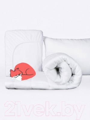 Комплект постельный для малышей GoodNight Foxy / 417427 (белый)