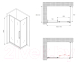 Миниатюра изображения товара Душевой уголок Abber Schwarzer Diamant AG30170MH-S90M