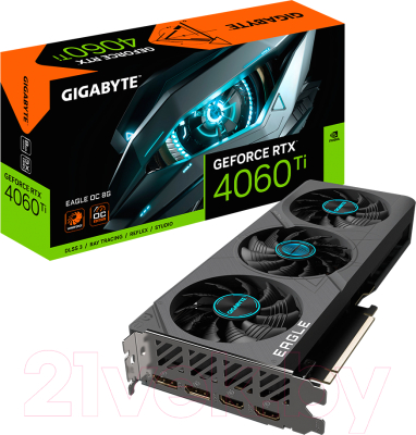 Видеокарта Gigabyte GeForce RTX 4060 Ti Eagle OC 8G (GV-N406TEAGLE OC-8GD)