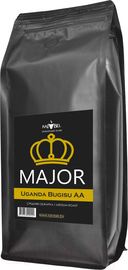 Кофе в зернах Major Uganda Arabica Bugisu AA