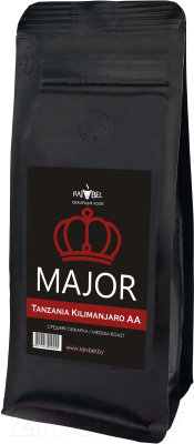 Кофе в зернах Major Tanzania Arabica AA Kilimanjaro (250г)