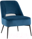 Кресло мягкое Stool Group Лаунж Бостон / vd-boston-b29 (велюр синий) - 