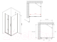 Миниатюра изображения товара Душевой уголок Abber Zart AG08080P-S101