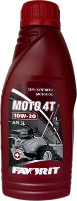 Моторное масло Favorit 4-Takt SAE 10W30 API SL Moto  / 51974 (1л) - 
