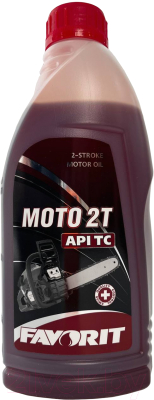 Моторное масло Favorit 2-Takt TC Moto / 51471 (1л, красный)