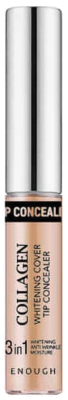 Консилер Enough Collagen Whitening Cover Tip Concealer 3 in 1 тон №1 (5мл)