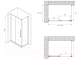 Миниатюра изображения товара Душевой уголок Abber Schwarzer Diamant AG30120H-S90