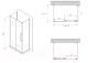 Миниатюра изображения товара Душевой уголок Abber Schwarzer Diamant AG30120MH-S100M-S100M