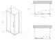 Миниатюра изображения товара Душевой уголок Abber Schwarzer Diamant AG30120MH-S75M-S75M