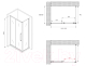 Миниатюра изображения товара Душевой уголок Abber Schwarzer Diamant AG30120MH-S85M