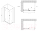 Миниатюра изображения товара Душевой уголок Abber Schwarzer Diamant AG30120MH-S80M