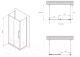 Миниатюра изображения товара Душевой уголок Abber Schwarzer Diamant AG30120MH-S90M-S90M