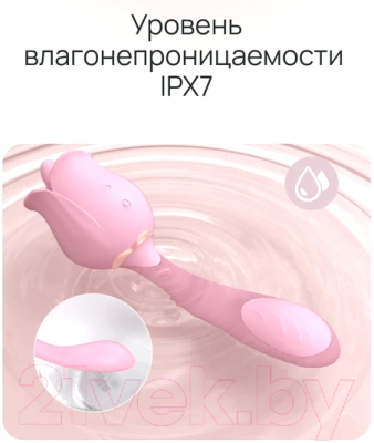 Вибратор Aibu 2в1 / S103P (розовый)
