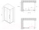 Миниатюра изображения товара Душевой уголок Abber Schwarzer Diamant AG30130H-S90