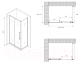 Миниатюра изображения товара Душевой уголок Abber Schwarzer Diamant AG30140H-S70