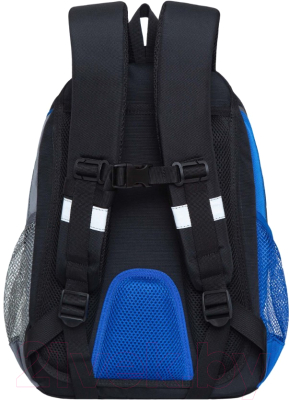 Школьный рюкзак Grizzly RB-259-1m (черный/синий/серый)