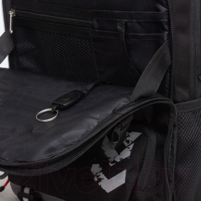 Школьный рюкзак Grizzly RB-357-1 (черный/серый)