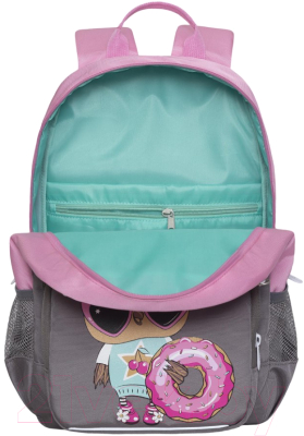 Школьный рюкзак Grizzly RG-364-1 (серый)