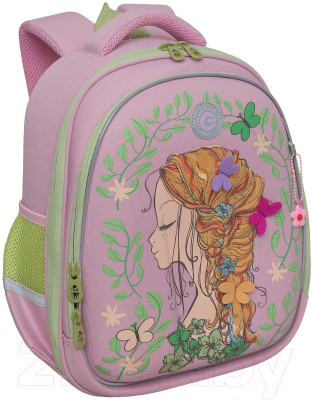 Школьный рюкзак Grizzly RAz-386-3 (розовый)