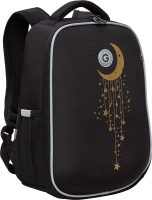 Школьный рюкзак Grizzly RAw-396-13 (черный/золото) - 