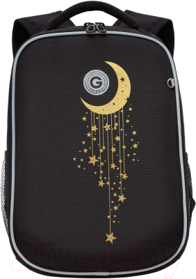 Школьный рюкзак Grizzly RAw-396-13 (черный/золото)