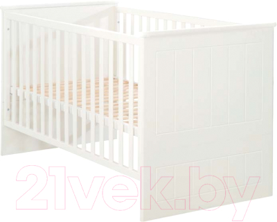 Детская кровать-трансформер Roba Sylt Baby 70x140 / 1911831 (белый)