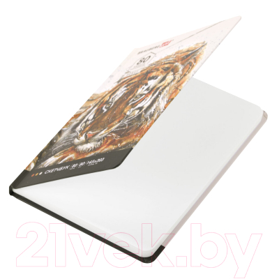 Скетчбук Brauberg Art Debut Тигр / 114580 (80л)