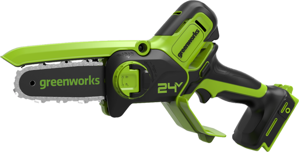 Пила цепная аккумуляторная Greenworks GD24CSMNX бесщеточная 24V 15см / 2008707 (без АКБ и ЗУ)