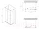 Миниатюра изображения товара Душевой уголок Abber Schwarzer Diamant AG30140MH-S90M-S90M