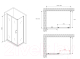 Миниатюра изображения товара Душевой уголок Abber Schwarzer Diamant AG301505-S705