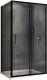 Миниатюра изображения товара Душевой уголок Abber Schwarzer Diamant AG30150B5-S100B5
