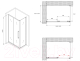 Миниатюра изображения товара Душевой уголок Abber Schwarzer Diamant AG30150MH-S100M