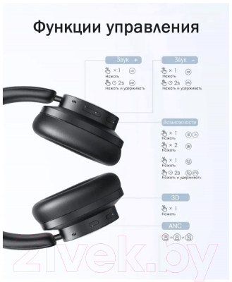 Беспроводные наушники Ugreen HiTune Max3 Hybrid Active Noise HP106 / 90422 (черный)