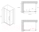 Миниатюра изображения товара Душевой уголок Abber Schwarzer Diamant AG30160MH-S90M