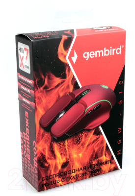 Мышь Gembird MGW-510 (красный)