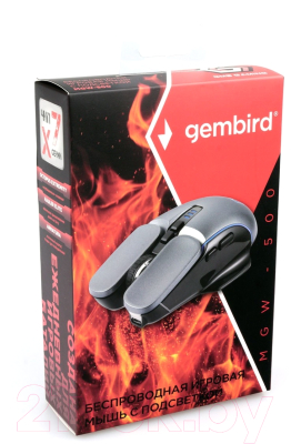 Мышь Gembird MGW-500 (серебристый)