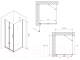 Миниатюра изображения товара Душевой уголок Abber Zart AG08090P-S101