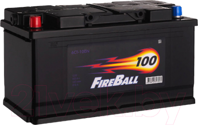 Автомобильный аккумулятор FireBall 6СТ-100 N Рус L+ 810A (100 А/ч)