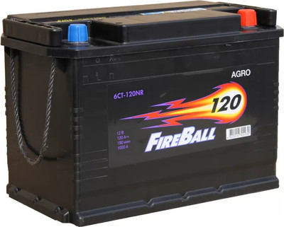Автомобильный аккумулятор FireBall 6СТ-120 NR Euro R+ 1000A (120 А/ч) -