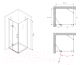 Миниатюра изображения товара Душевой уголок Abber Zart AG08100-S101
