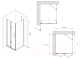 Миниатюра изображения товара Душевой уголок Abber Zart AG08100P-S101