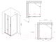 Миниатюра изображения товара Душевой уголок Abber Zart AG08100P-S91