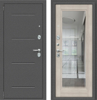 Входная дверь el'Porta Porta R-2 104.П61 Cappuccino Veralinga/антик серебро (88x205, левая) - 