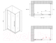 Миниатюра изображения товара Душевой уголок Abber Schwarzer Diamant AG30100H-S90