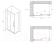 Миниатюра изображения товара Душевой уголок Abber Schwarzer Diamant AG30100MH-S100M