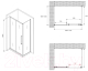 Миниатюра изображения товара Душевой уголок Abber Schwarzer Diamant AG30170MH-S100M