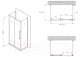 Миниатюра изображения товара Душевой уголок Abber Schwarzer Diamant AG30170MH-S100M-S100M