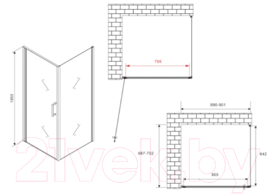 Душевой уголок Abber Sonnenstrand AG04090-S70