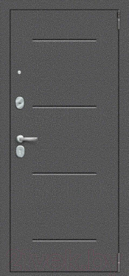 Входная дверь el'Porta Porta R-2 104.П61 Bianco Veralinga/антик серебро (88x205, левая)